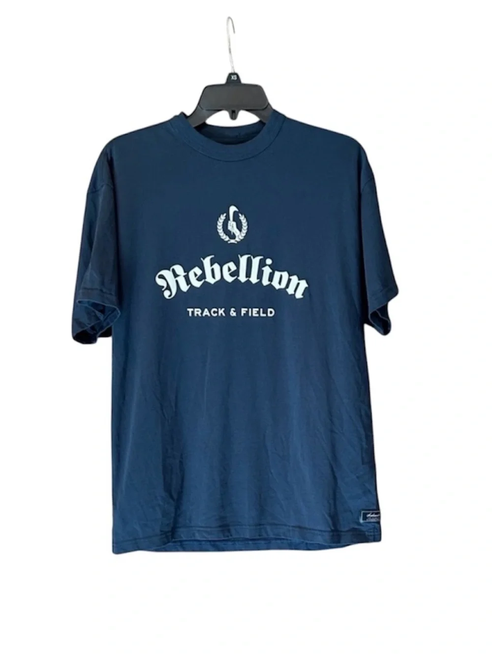Nike Sportswear Max 90‎ Rebellion Track & Field T-Shirt Size Small Mens Blue Tee